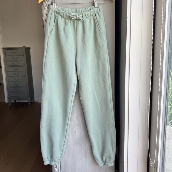 Garage Elevated Sweat suit Sz XXS Mint Green Cozy Luxe Loungwear Athleisure Chic - Picture 5 of 12